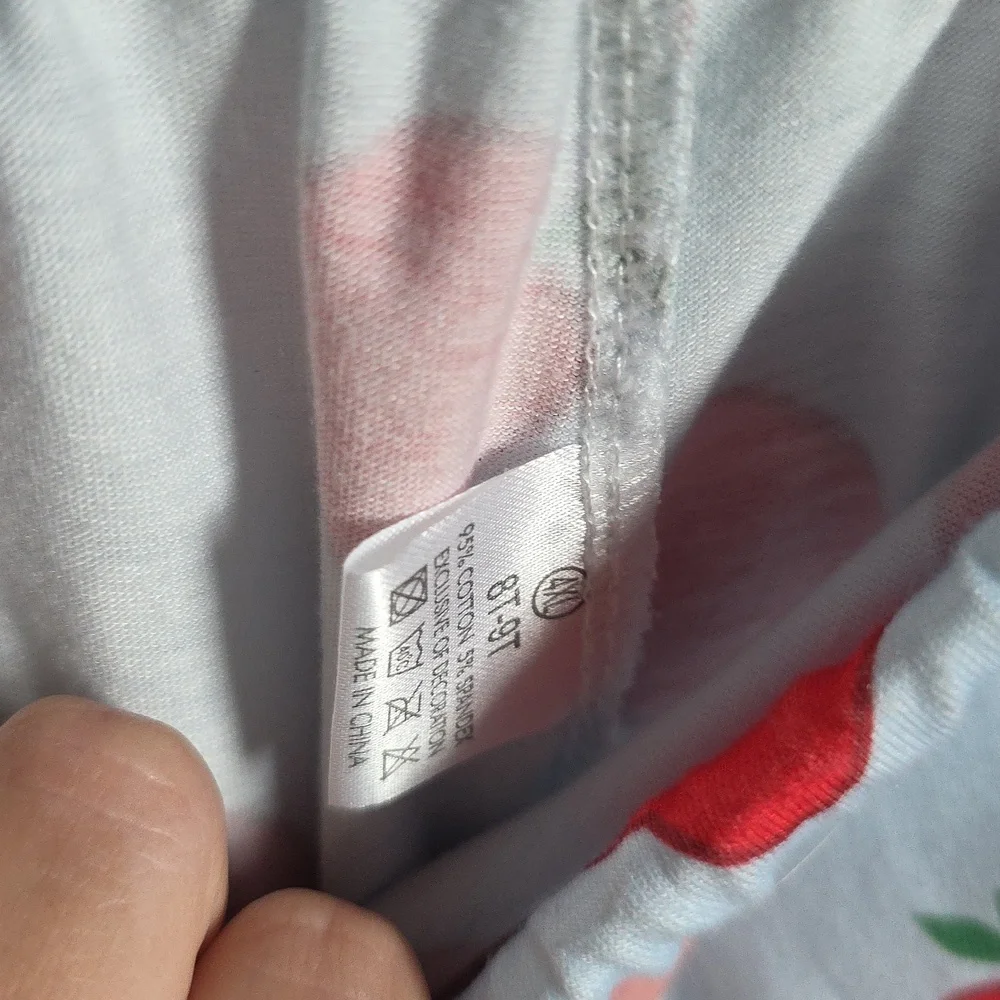 Apple Print Shorts For Back To School Size 8t-9t - Picture 3 of 4